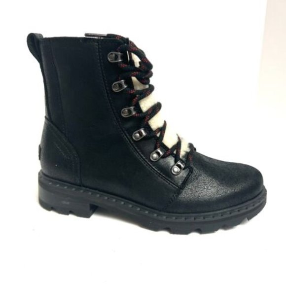 Sorel Womens Lennox Lace Cost Waterproof Boot Black 8.5 M